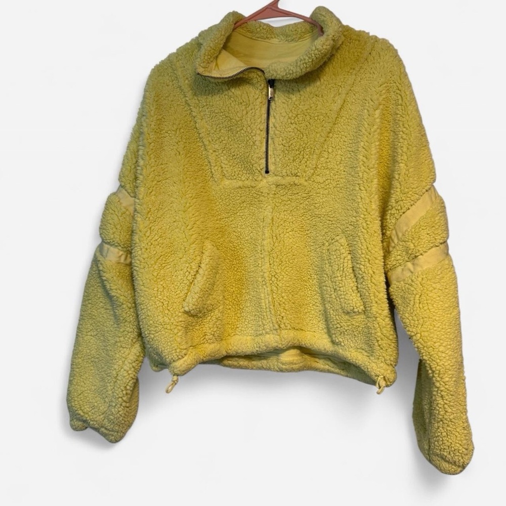 FP Movement by Free People Mustard Teddy Jacket Size SP